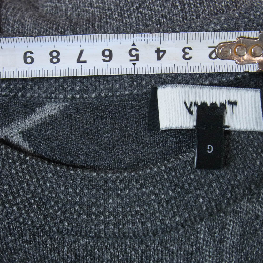 theory セオリー 02-6103016 VELOS JQ ウール100% ニット セーター グレー系 L【中古】