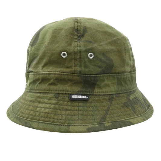 NEIGHBORHOOD ネイバーフッド 21SS 211ygnh-ht04 MIL-BALL-C / C-HAT カモ柄 ミリタリー ハット カーキ系 M【中古】