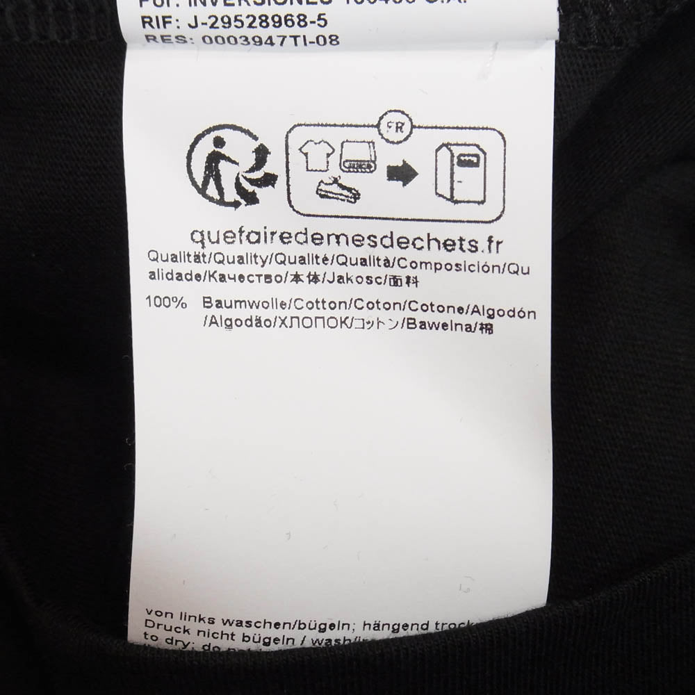 ボス ロゴ プリント コットン ジャージー 半袖 Tシャツ ブラック系 3XL【中古】