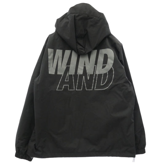WIND AND SEA ウィンダンシー 24SS WDS-O-SIG-24-Q3-JK-01 Water Repellent Jacket フーデッド ロゴ ダブルジップ ジャケット ブラック系 M【中古】