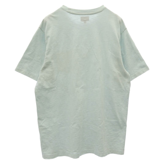 Supreme シュプリーム S/S Pocket Tee ロゴ刺繍 ポケット 半袖 Tシャツ カットソー ライトブルー系 L【中古】