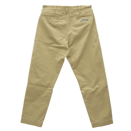 Supreme シュプリーム 24SS Chino Work Pants バックポケット ロゴ刺繍 チノ ワーク パンツ チノパン 32 ベージュ系 32【中古】