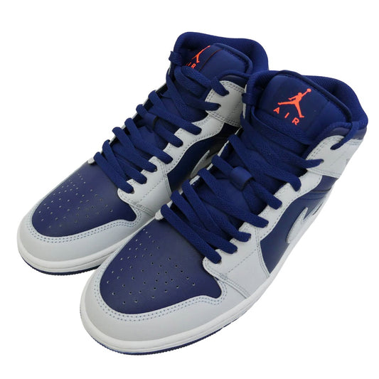 NIKE AIR JORDAN ナイキ ジョーダン DQ8426-403 Air Jordan 1 Mid Blue Void AJ1 エアジョーダン1 ミッド ブルーボイド ハイカット スニーカー ダークネイビー系 グレー系 26.5cm【極上美品】【中古】