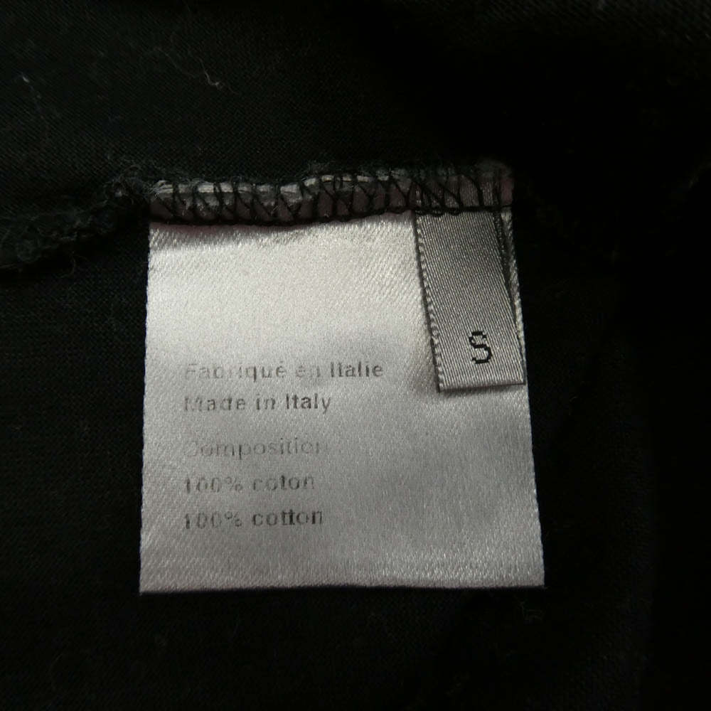 DIOR HOMME ディオールオム 04SS 4SH3058205 エディ期 Dロゴ プリント ライトウエイト コットン プルオーバー パーカー ブラック系 S【中古】