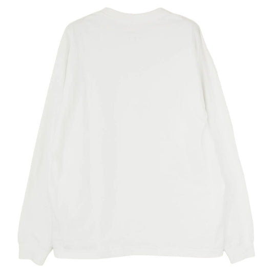 Goldwin ゴールドウィン GL62124 Cotton L/S T-shirt コットン ロゴ刺繍 長袖 Tシャツ カットソー ホワイト系 M【中古】