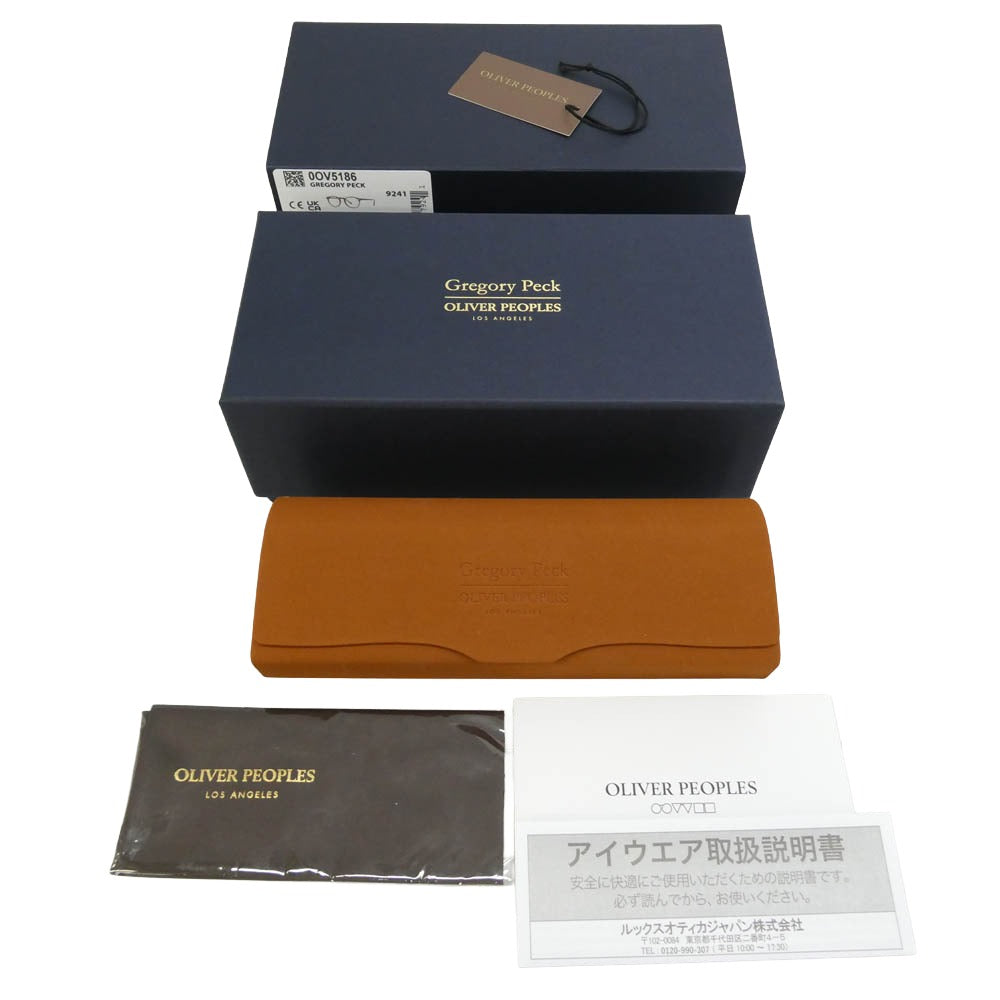 OLIVER PEOPLES オリバーピープルズ OV5186 Gregory Pec グレゴリーペック メガネ 眼鏡 アイウェア フレーム:ブラウン系 レンズ:クリア 50□23 150【新古品】【未使用】【中古】