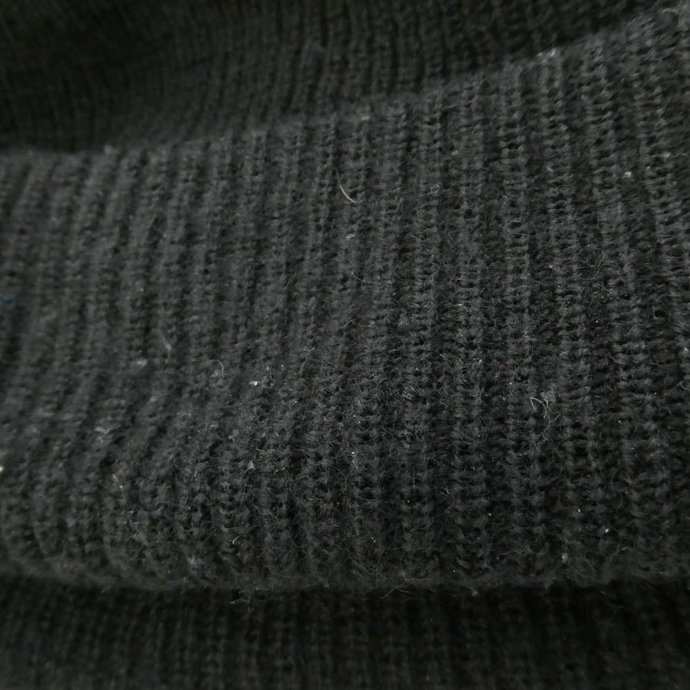 CHROME HEARTS クロムハーツ(原本無) WOOL WATCH CAP CHプラス ホースシュー ニットキャップ ビーニー 帽子 ブラック系 23cm【中古】