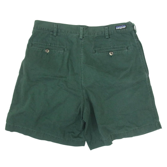 patagonia パタゴニア 80s 90s 2タック ショートパンツ ショーツ グリーン系 34【中古】