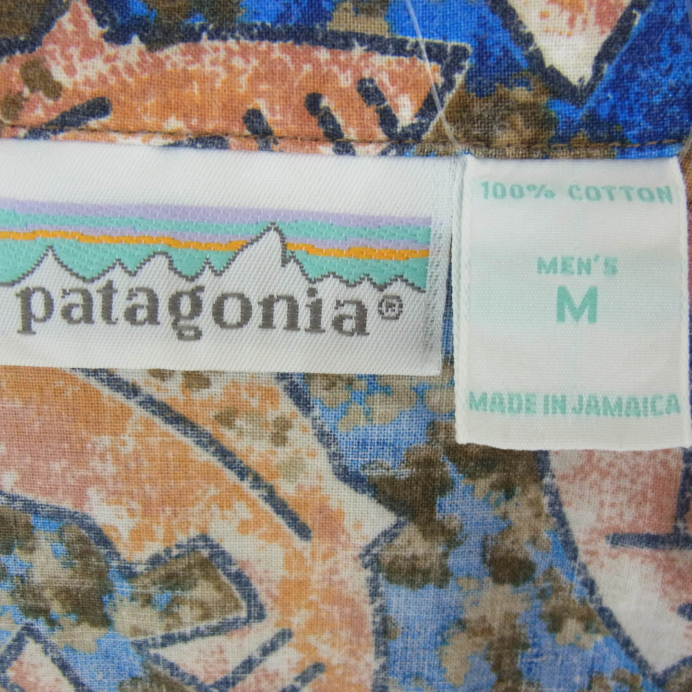 patagonia パタゴニア 92SS 53061 92年製 A/C SHIRT A/C 半袖 シャツ 魚柄 マルチカラー系 M【中古】