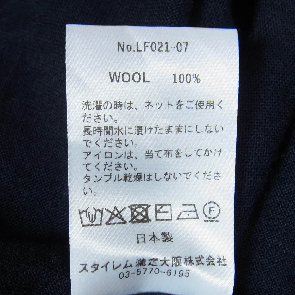 リフィル LF021-07 WOOLISH LONGSLEEVE TEE ウーリッシュ 長袖 カットソー ダークネイビー系 3【中古】