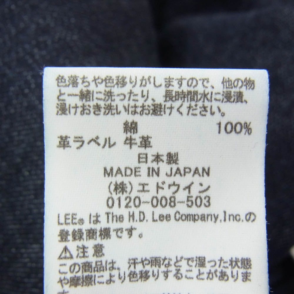 Lee リー LM1013 100周年記念モデル 101-Z RIDERS デニム パンツ ジーンズ インディゴブルー系 M【美品】【中古】