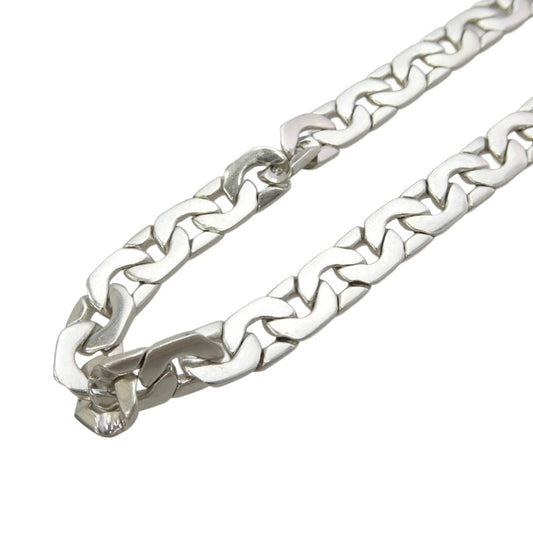 CELINE セリーヌ 461EE6SIL Mesh Necklace in Sterling Silver with Rhodium finish シルバー925 メッシュチェーン ネックレス シルバー系【極上美品】【中古】