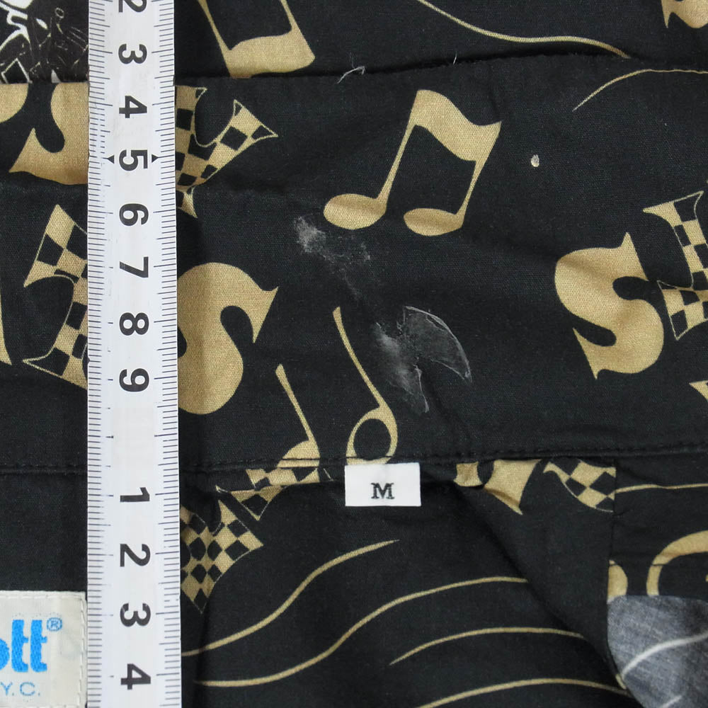 schott ショット 3115066 総柄 アロハ シャツ 半袖 ブラック系 M【中古】