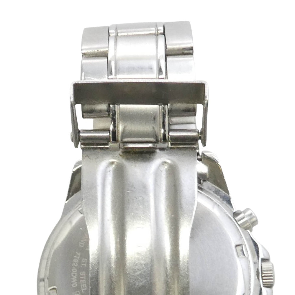 SEIKO セイコー 7T92-0DW0 クロノグラフ クォーツ 腕時計 ウォッチ シルバー系 ブラック系【中古】