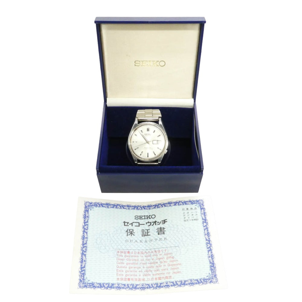 SEIKO セイコー 6218-8950 セイコーマチック ウィークデーター 自動巻き 腕時計 ウォッチ シルバー系【中古】