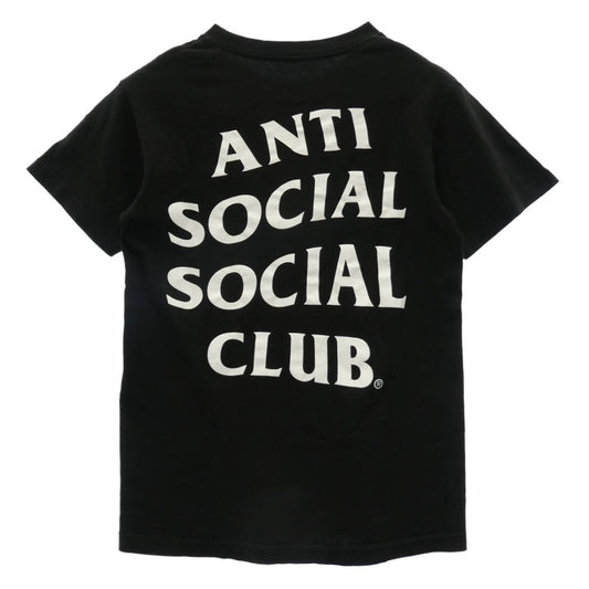 アンチソーシャルソーシャルクラブ ブロントバック ロゴ プリント Tシャツ 半袖カットソー ブラック系 S【中古】