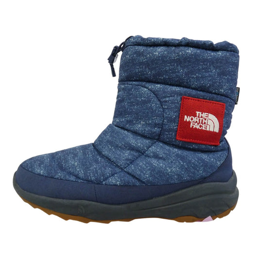 THE NORTH FACE ノースフェイス NF51784 NUPTSE BOOTIE WP V LOGOWAR ヌプシ ブーティ ウォータープルーフ ファイブ ロゴウェア ブーツ ネイビー系 25cm【中古】