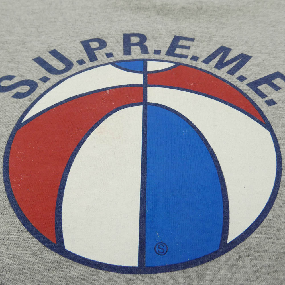 Supreme シュプリーム 23SS League Tee リーグ Tシャツ フロントプリント 半袖 カットソー グレー系 M【中古】