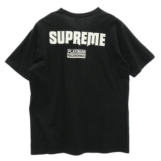 Supreme シュプリーム 22SS Still Talking Tee スティル トーキング プリント Tシャツ 半袖 カットソー ブラック系 L【中古】