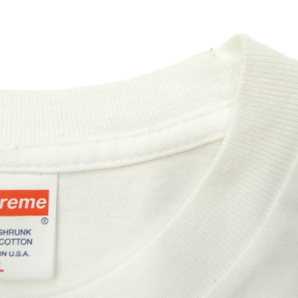 Supreme シュプリーム 22SS Person tee パーソン フロント バック プリント Tシャツ 半袖 カットソー ホワイト系 L【中古】