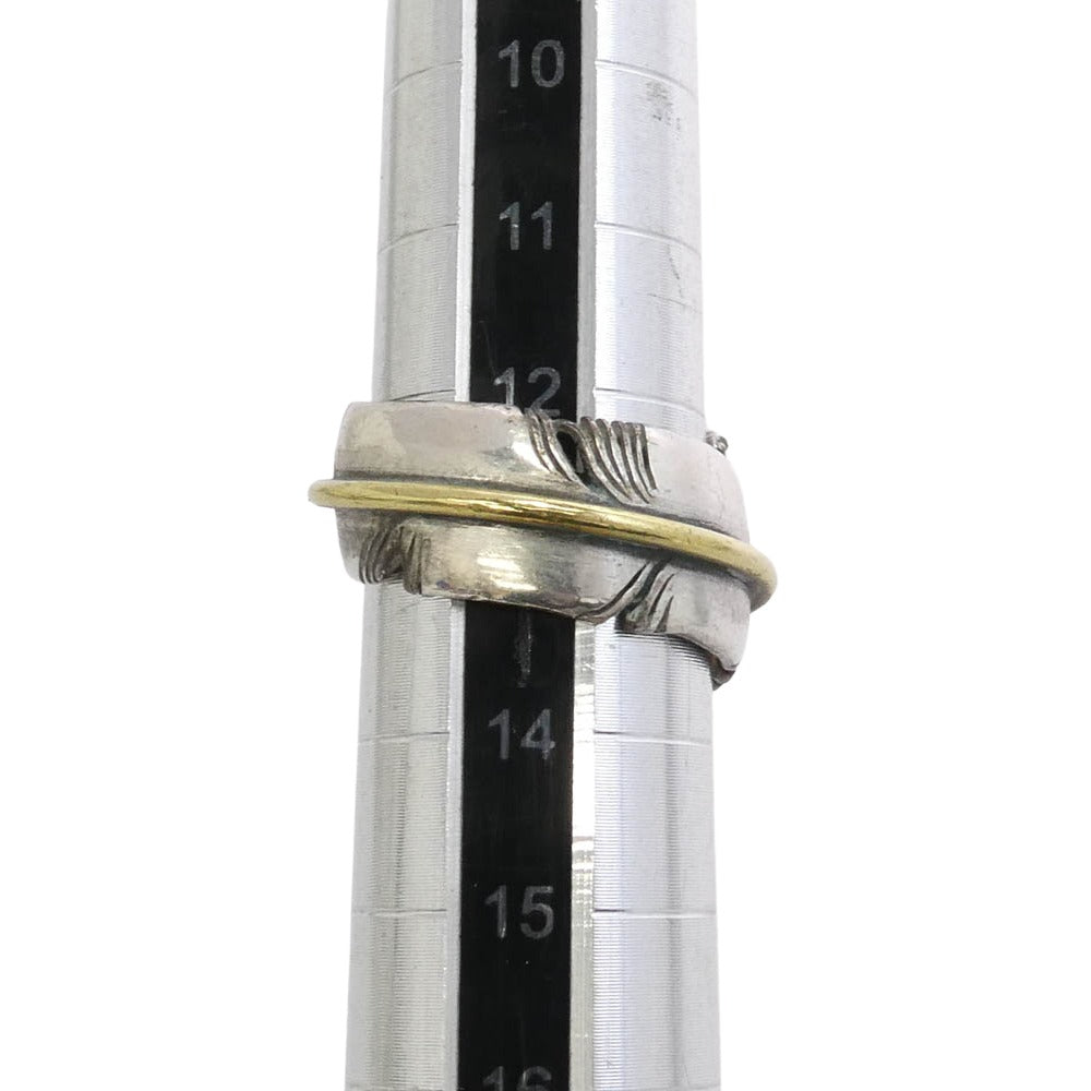 SAAD サード フェザー リング シルバー系 ゴールド系 12.5号【中古】