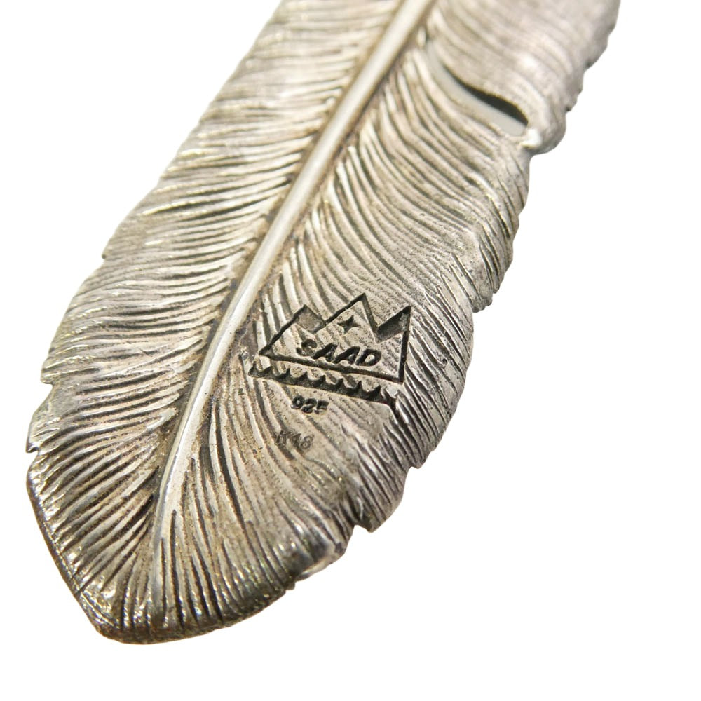 SAAD サード 上金 フェザー ペンダントトップ シルバー系 ゴールド系【中古】