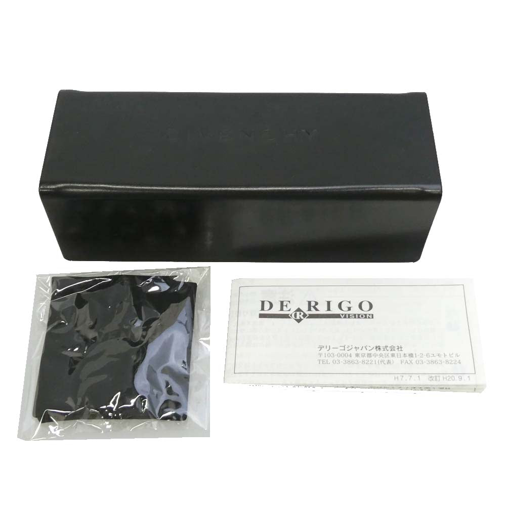 GIVENCHY ジバンシィ VGV 704 クリアフレーム サイドロゴ刻印 メガネ 眼鏡 フレーム:ブルー系 レンズ:クリア【中古】