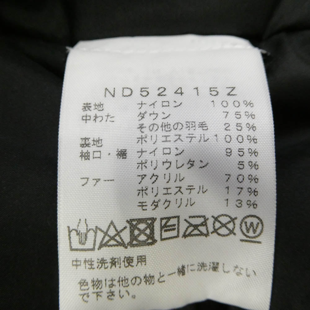 THE NORTH FACE ノースフェイス ND52415Z Recycled McMurdo Parka リサイクルドマクマードパーカ ダウンジャケット ブラック系 L【中古】