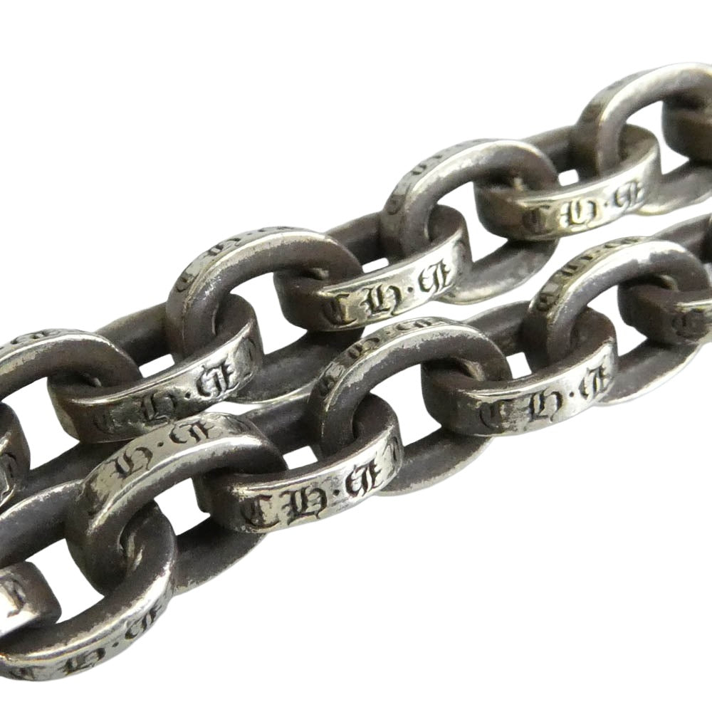 CHROME HEARTS クロムハーツ(原本無) PAPER CHAIN ペーパーチェーン ブレスレット 8inch シルバー系【中古】