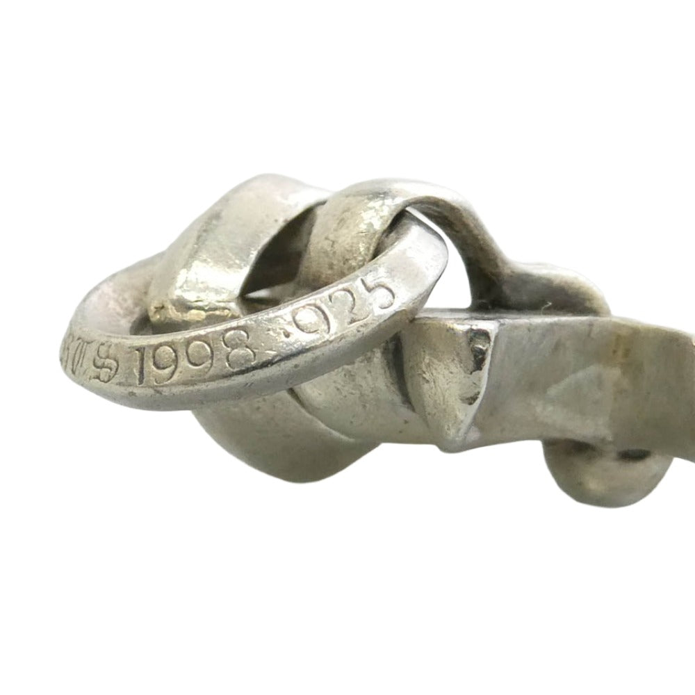 CHROME HEARTS クロムハーツ(原本無) CH CRS SML W BALE スモールCHクロス Wベイル ペンダントトップ シルバー系【中古】