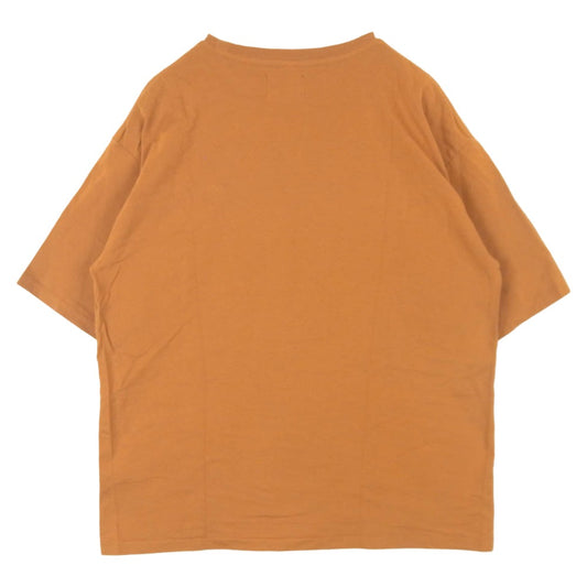 キャル オー ライン 21SS ENTHUSIAST ロゴ Tシャツ 半袖 Tシャツ カットソー オレンジ系 M【中古】