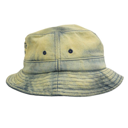 Supreme シュプリーム 24SS Chino Twill Crusher チノ ツイル クラッシャー ロゴ バケット ハット 帽子 ライトブルー系 M/L 60cm【極上美品】【中古】