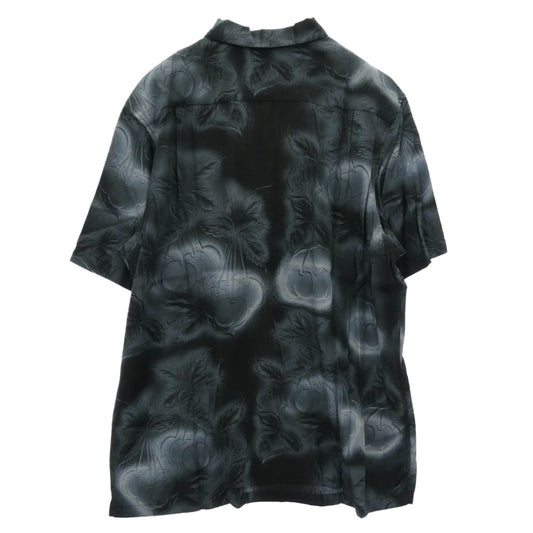 Supreme シュプリーム 23SS Cherries S/S Shirt チェリー 総柄 半袖 シャツ ブルー系 L【極上美品】【中古】