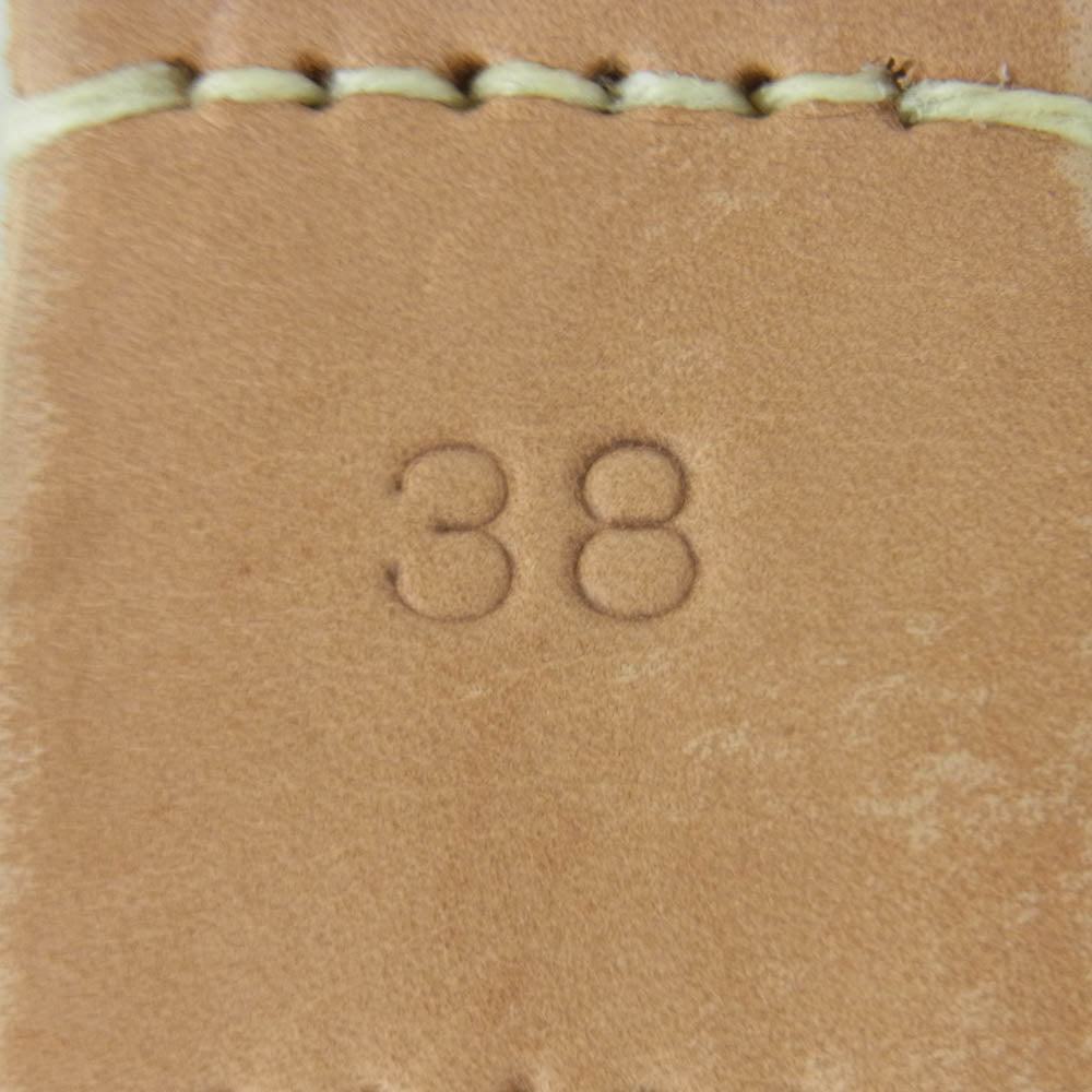 FULLCOUNT フルカウント Wild Leather Belt 6210 ワイルド レザー ベルト 38 ライトブラウン系 38【中古】