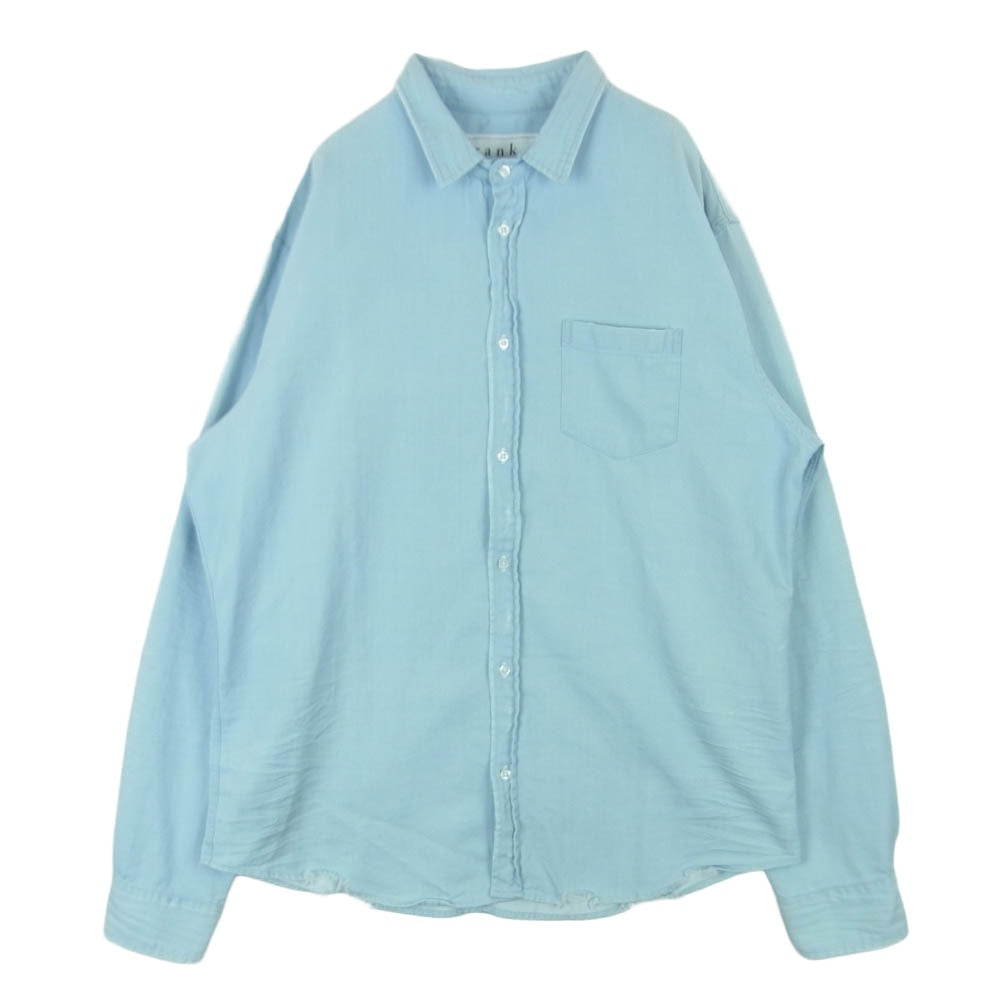 Frank&Eileen フランクアンドアイリーン 9920700048 LUKE ルーク ストーンウォッシュ インディゴ TBTD 長袖 シャツ ライトブルー系 L【中古】
