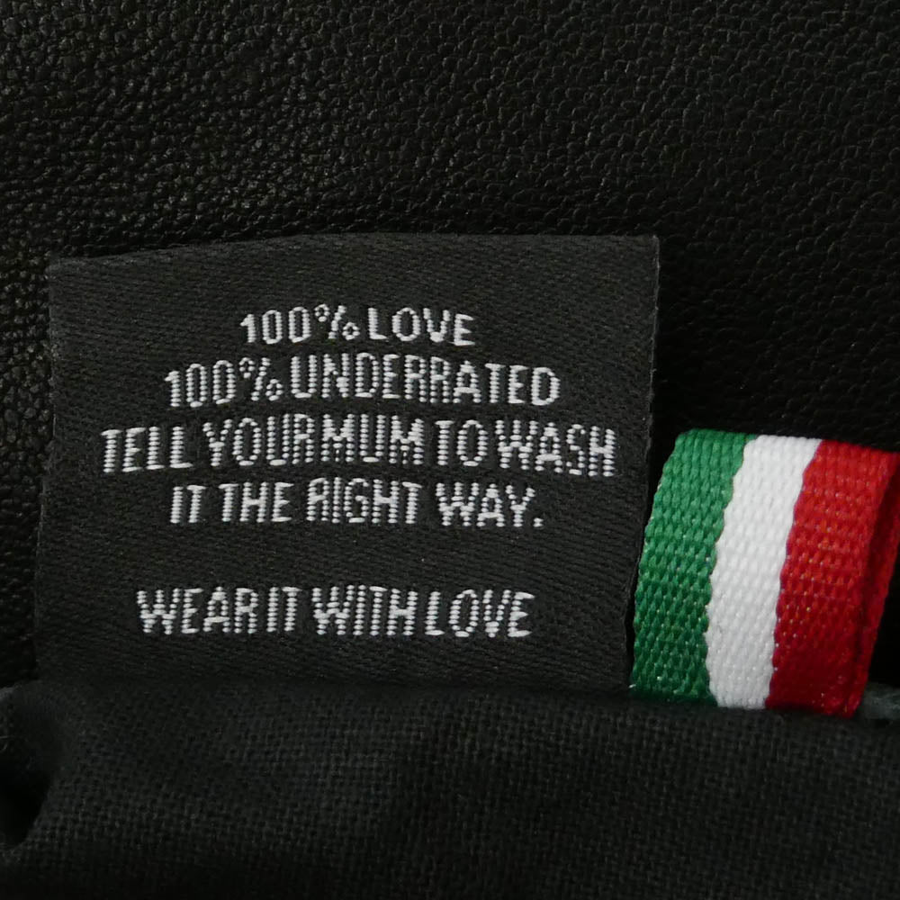 ノーフェイス ストゥディオス 26SS LEATHER JACKET BASIC CUT ベーシックカット ジップアップ レザージャケット ブラック系 XL【美品】【中古】