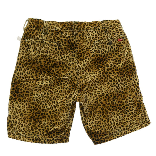 Supreme シュプリーム 19SS Velvet Work Short ベルベット ワーク ショーツ ハーフ ショート パンツ ブラウン系【極上美品】【中古】