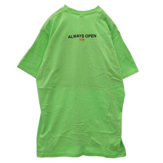 Supreme シュプリーム 22SS Gas Tee Lime ガス ロゴ プリント コットン 半袖 Tシャツ カットソー ライトグリーン系 XL【中古】