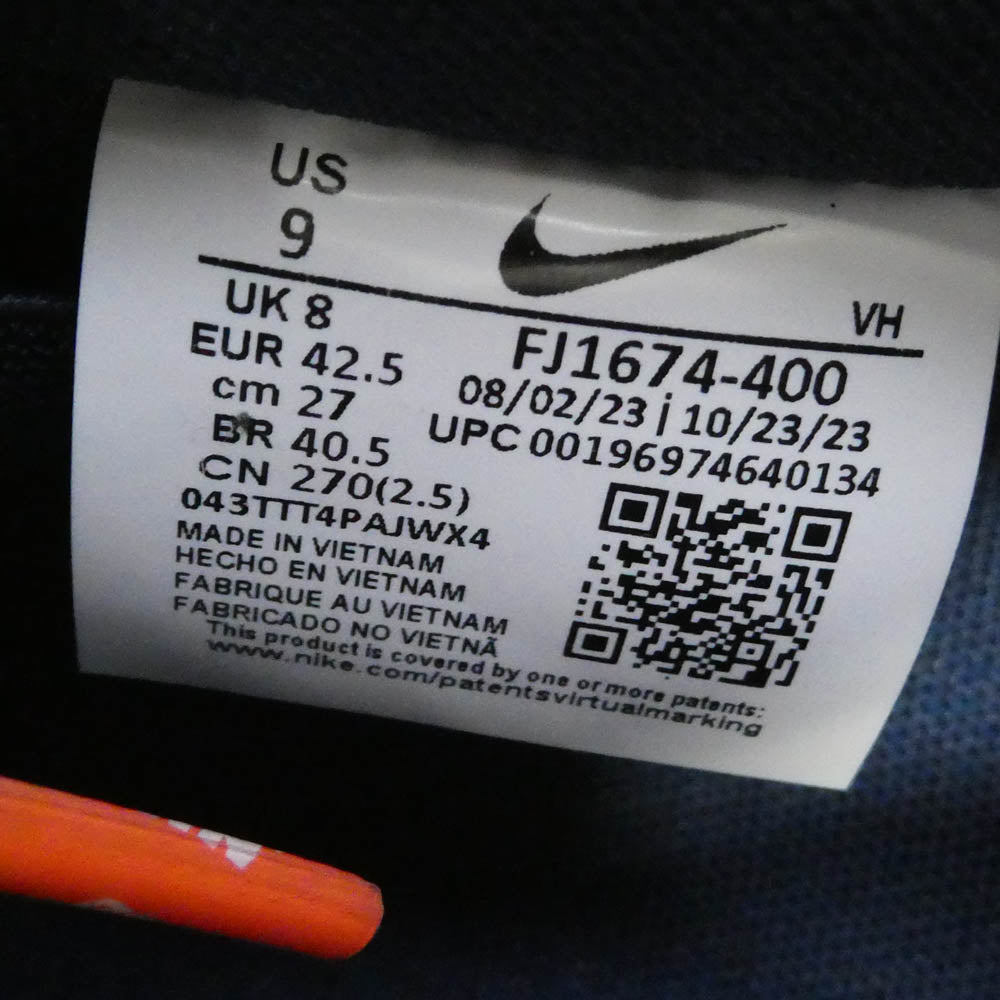 NIKE SB ナイキエスビー FJ1674-400 Dunk Low Pro ISO Orange Label Navy Gum ダンク ロー プロ ISO オレンジレーベル ネイビーガム スニーカー ネイビー系 27cm【中古】