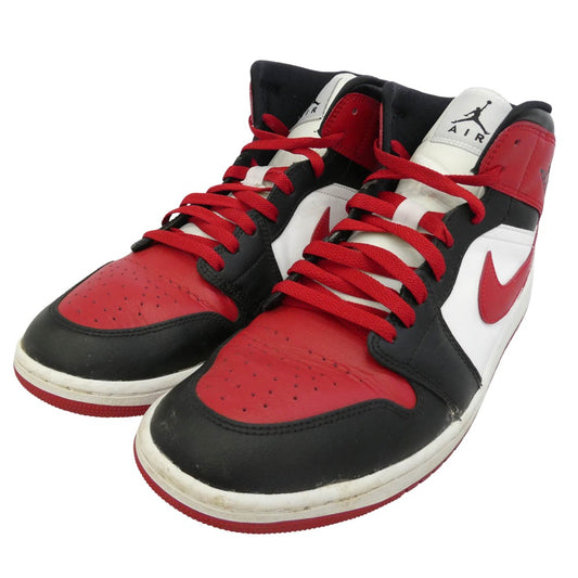 NIKE ナイキ BQ6472-079 Women's Air Jordan 1 Mid Bred Toe ウィメンズ エアジョーダン1 ミッド ブレッド トゥ ハイカットスニーカー マルチカラー系 29cm【中古】