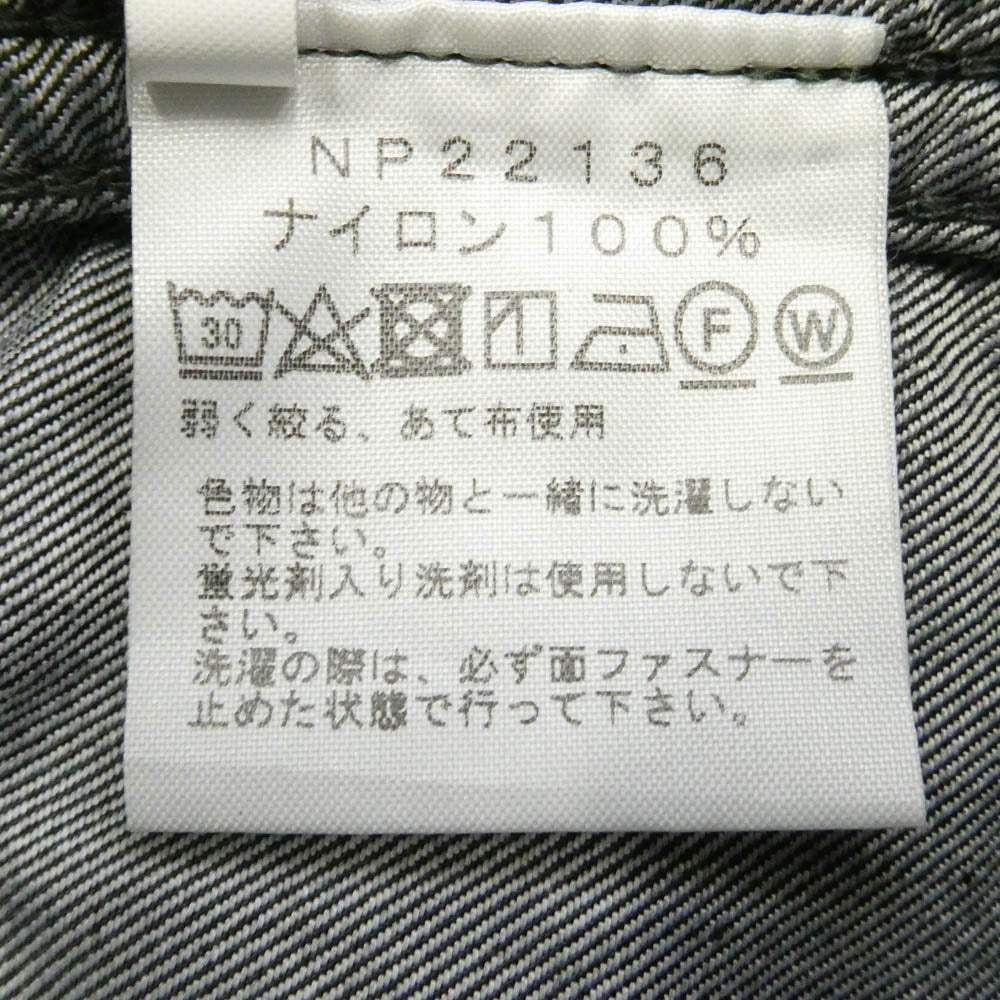 THE NORTH FACE ノースフェイス NP22136 Nylon Denim Compact Jacket ナイロン デニム コンパクト ジャケット インディゴ染 M ダークグレー系 M【中古】