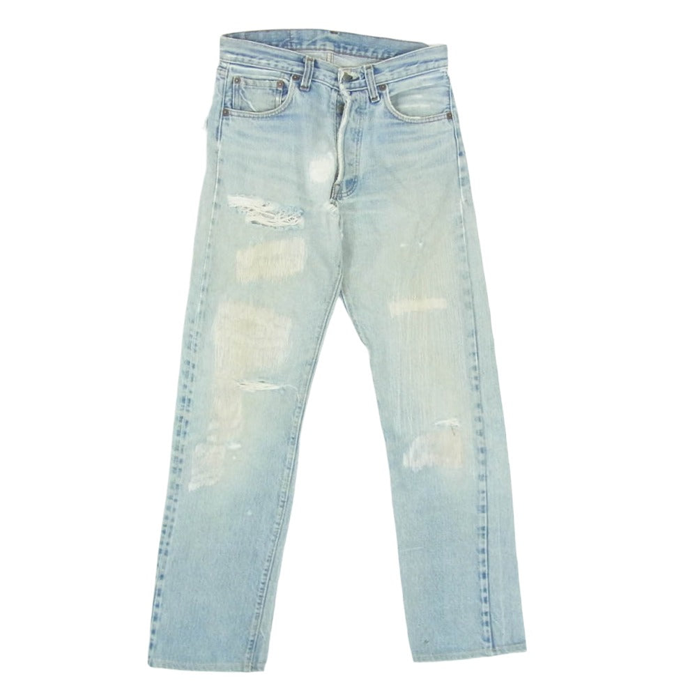 Levi's リーバイス 501 66後期 small e ボタン裏刻印6 デニム パンツ ジーンズ インディゴブルー系 サイズ表記無【中古】 Levi's リーバイス 501 66後期 small e ボタン裏刻印6 デニム パンツ