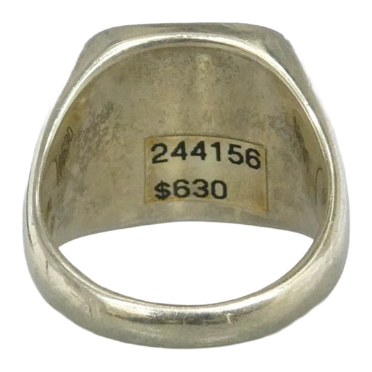 MAISON MARGIELA メゾンマルジェラ 11ライン スクエア ストーン 印台 リング シルバー系 21号【中古】
