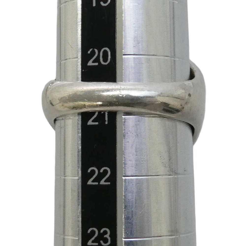 MAISON MARGIELA メゾンマルジェラ 11ライン スクエア ストーン 印台 リング シルバー系 21号【中古】