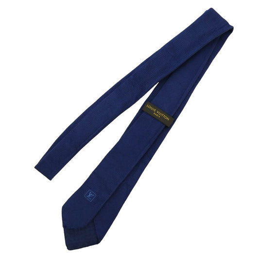 LOUIS VUITTON ルイ・ヴィトン M75313 イタリア製 シルク ネクタイ ネイビー系【中古】