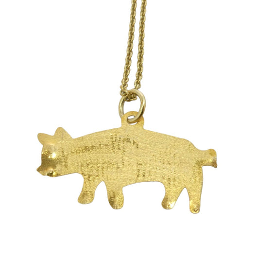アプレスキー Maiale Necklece ネックレス ゴールド系【中古】