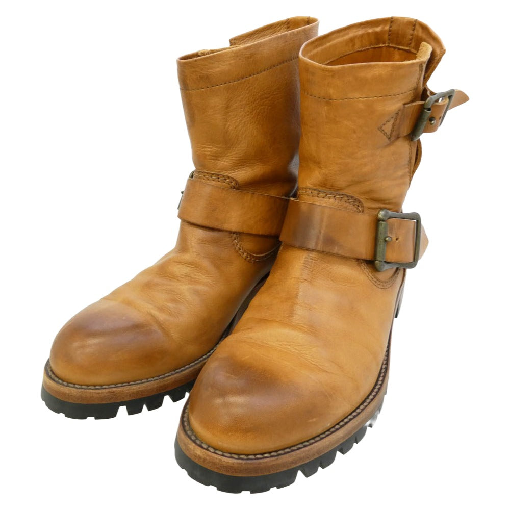 PADRONE パドローネ ENGINEER BOOTS エンジニアブーツ ライトブラウン系 41【中古】 PADRONE パドローネ ENGINEER BOOTS エンジニアブーツ ライトブラウン