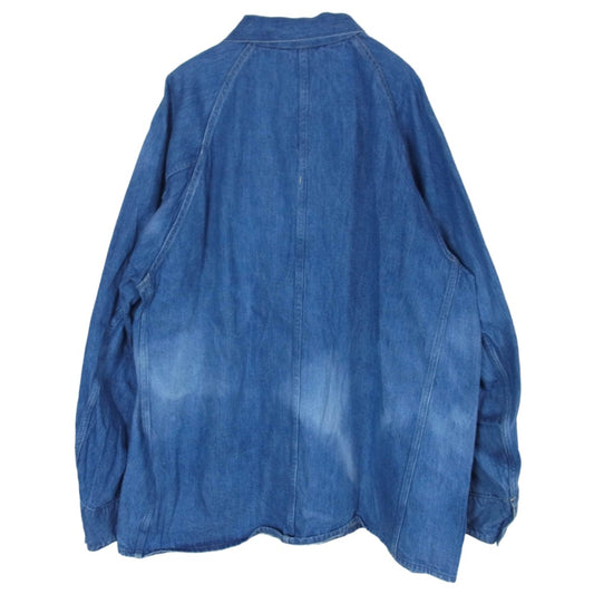 COMOLI コモリ 21AW U03-01013 デニム ワーク ジャケット インディゴブルー系【中古】