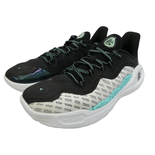アンダーアーマー 3027416-100 Curry 11 White Black カリー 11 ホワイト ブラック スニーカー ブラック系 28cm【中古】