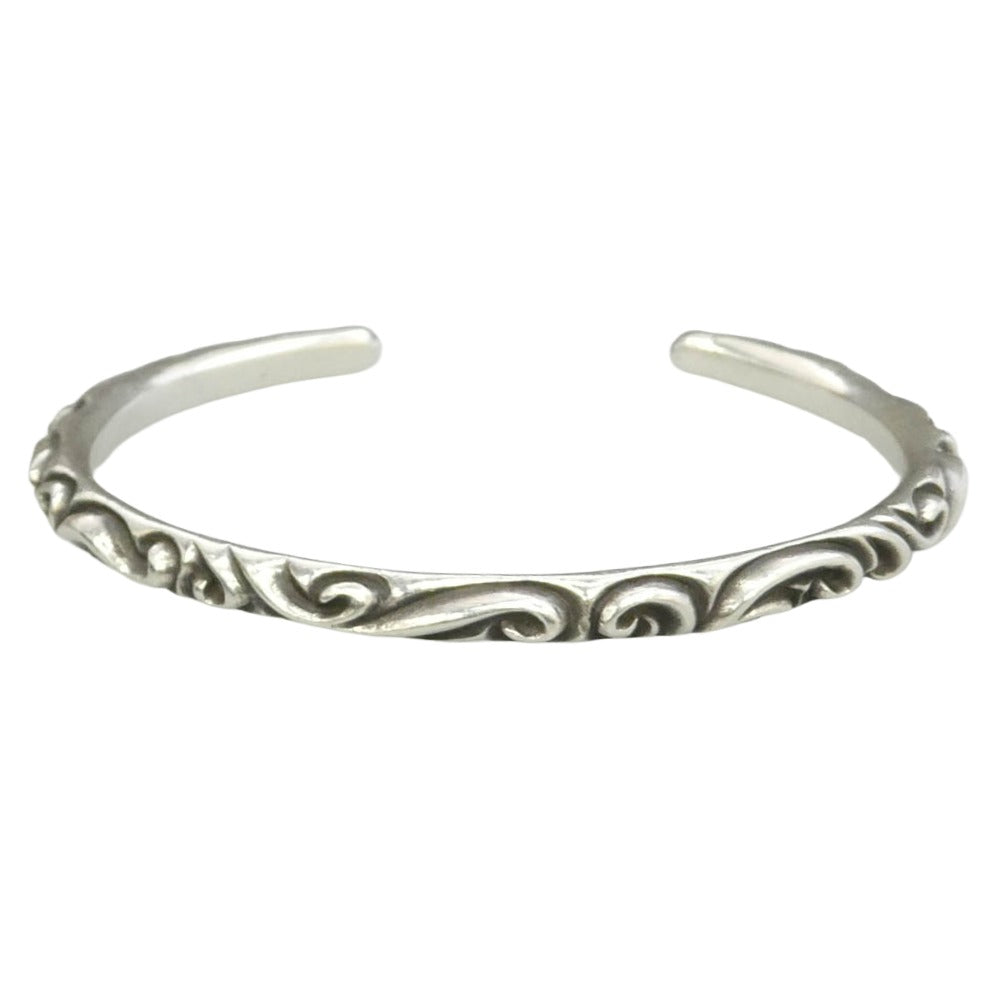 CHROME HEARTS クロムハーツ（原本無） ＃2 BANGLE SCROLL スクロールバンド バングル ブレスレット シルバー系【中古】 CHROME HEARTS クロムハーツ（原本無） ＃2 BANGLE SCROLL スクロール